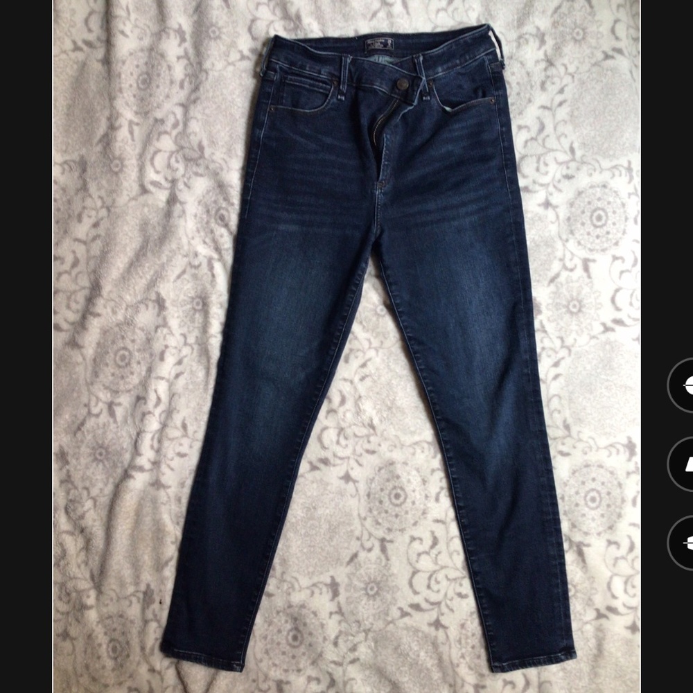 Abercrombie Jeans Simone 29\8 Super Skinny High Rise Skinny Jeans blue denim